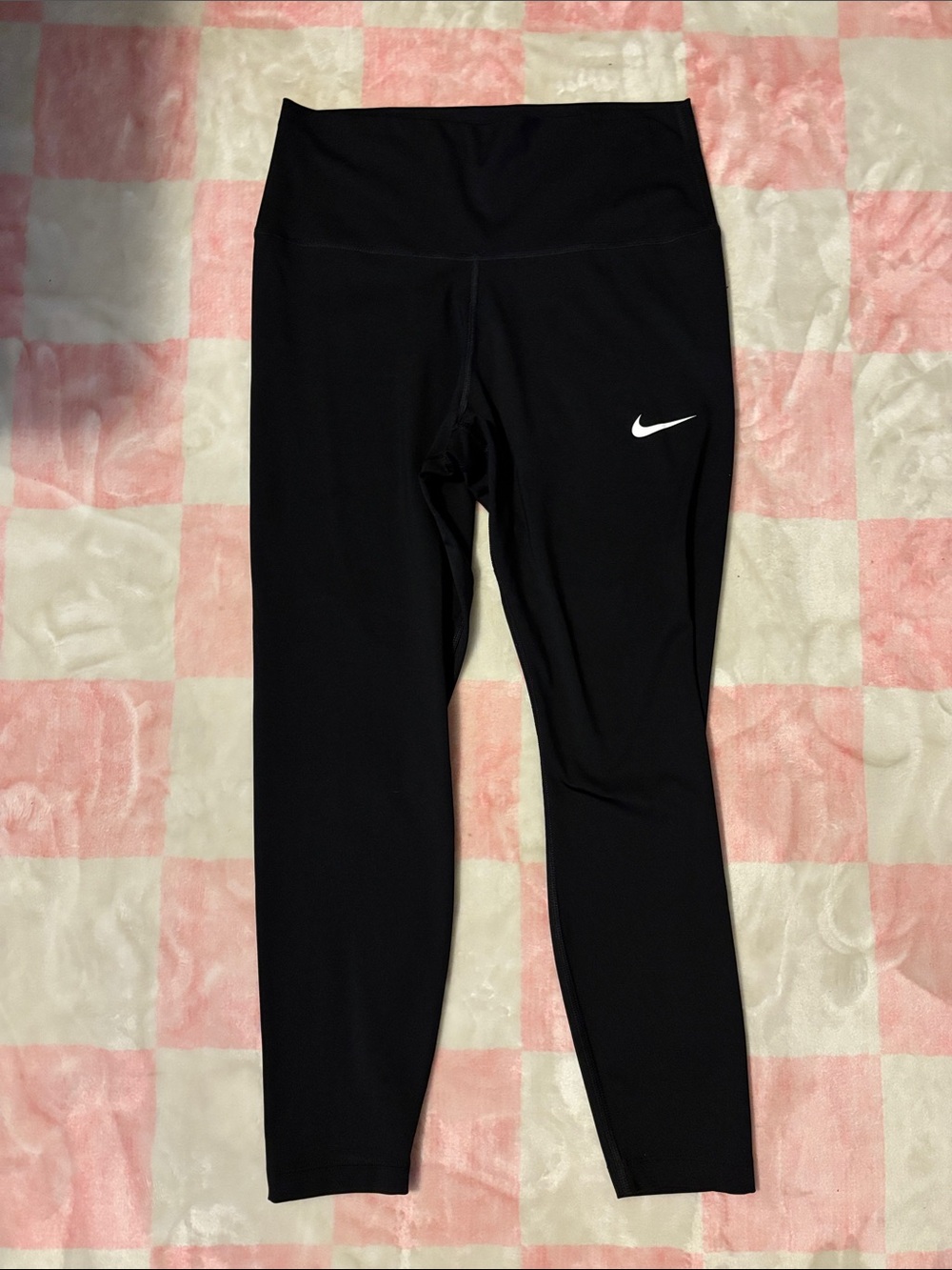 Nike Black Leggings with White Swoosh